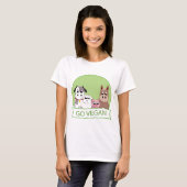 Go Vegan T-shirt (Voorkant volledig)