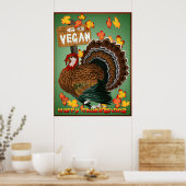 Go Vegan-Thanksgiving Poster (Keuken)