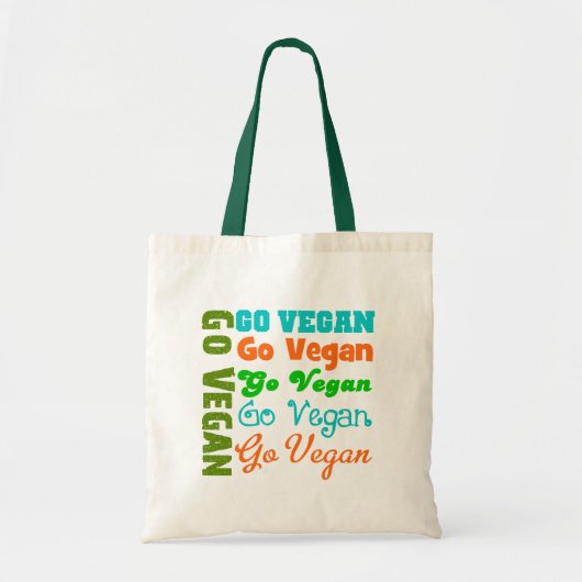 Go VEGAN Tote Bag (Voorkant)