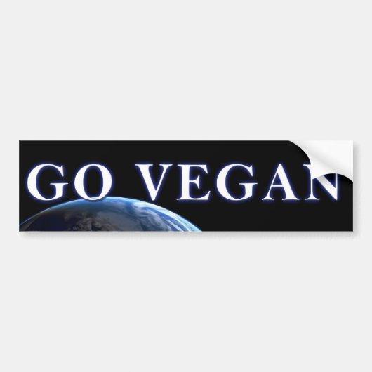 GO-VEGAN V2 BUMPERSTICKER (Voorkant)