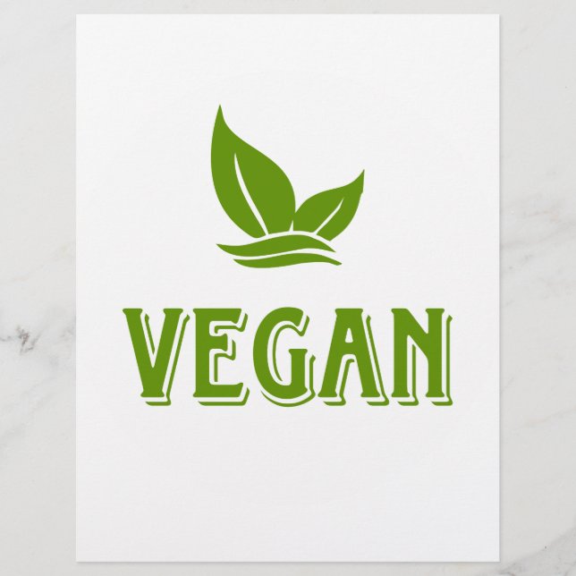 Go Vegan, vegan, veggie, vegetariër, (Voorkant)