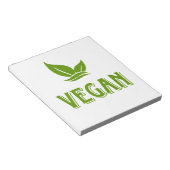 Go Vegan, vegan, veggie, vegetariër, Notitieblok (Schuin)