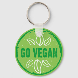 Go Vegan, vegan, veggie, vegetariër, Sleutelhanger