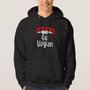 Go Vegan Vegetarian I Love Veggies Vegetable Vegan Hoodie