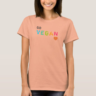 GO vegan - wit - Gepersonaliseerd T-shirt