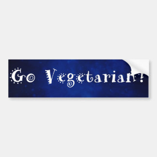 Go Vegetarian Bumpersticker