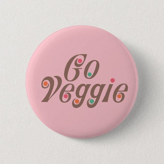 Go Veggie Ronde Button 5,7 Cm (Voorkant)
