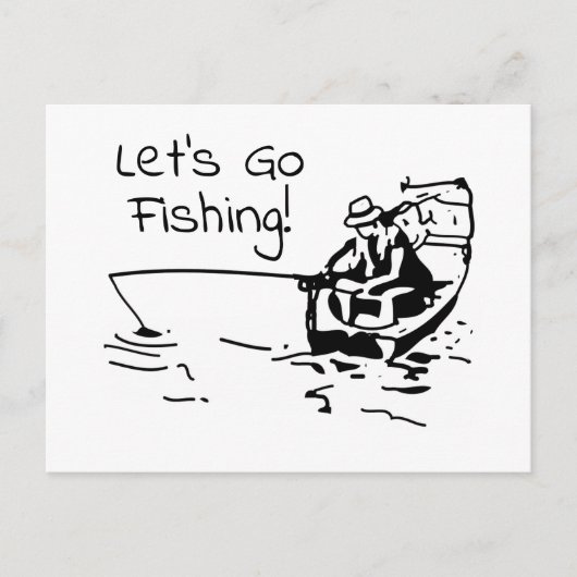 Go Vissen Day Briefkaart (Voorkant)