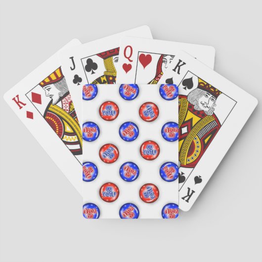 Go Vote Pins Playing Cards Pokerkaarten (Achterkant)