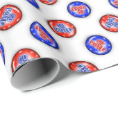 Go Vote Pins Wrapping Paper Cadeaupapier (Rol Hoek)