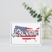 Go Vote! Wahlaufforderungs Briefkaart (Staand voorkant)