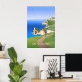 Go Walking Travel Poster (Thuiskantoor)