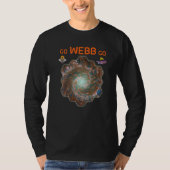 GO WEBB GO Webb Space Telescope Phantom Galaxy M74 T-shirt (Voorkant)