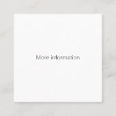 Go Weiqi Baduk Group Lichtbruin Vierkant Vierkante Visitekaartje (Achterkant)