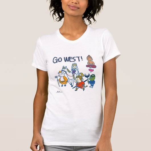 Go West! 西遊記 T-shirt (Voorkant)