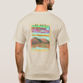 "go west" Mtns4. Grafisch T. Origineel door GLetzA T-shirt
