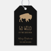 Go Wild Buffalo Kraft Papier ID602 Cadeaulabel (Voorkant)