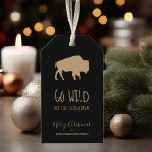 Go Wild Buffalo Kraft Papier ID602 Cadeaulabel