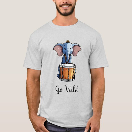 Go Wild Elephant T shirt (Voorkant)