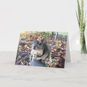 Go Wild op uw verjaardag Schattigee Partij Pet Eek Kaart