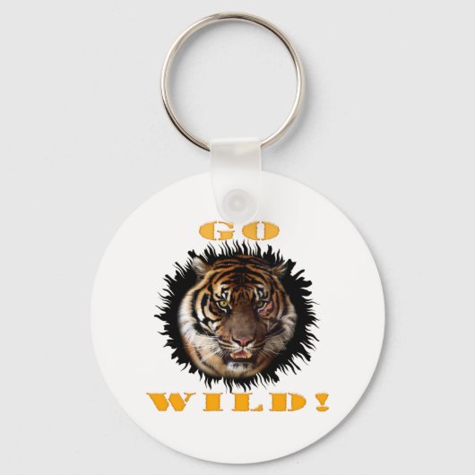 Go Wild Tiger Sleutelhanger (Voorkant)