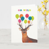 Go Wild - Verjaardagspun Kaart (Gele Bloem)