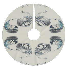 Go With the Flow - Acrylic Pouring Kerstboom Rok