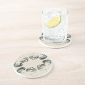 Go With the Flow - Acrylic Pouring Zandsteen Onderzetter (Zijkant)