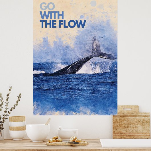 Go with the flow C Poster (Keuken)
