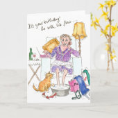 'Go with the Flow' verjaardagskaart Kaart (Gele Bloem)