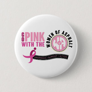 "Go with the Pink" Cirkelpin Ronde Button 5,7 Cm
