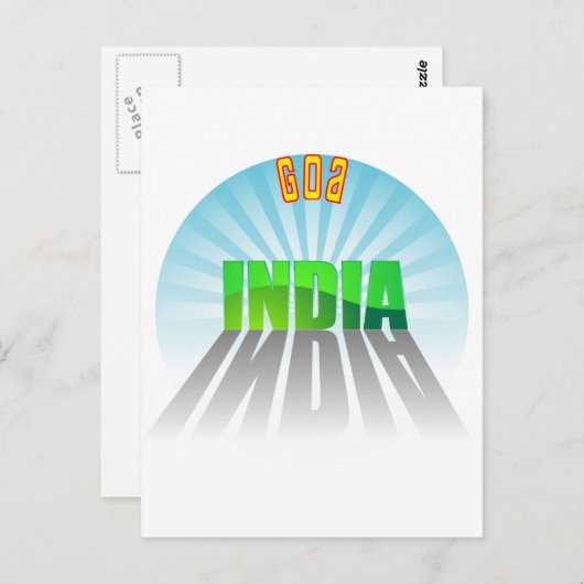 Goa Briefkaart (Voorkant / Achterkant)