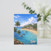 Goa India Briefkaart (Staand voorkant)