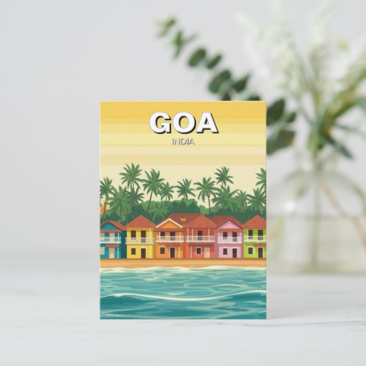 Goa India Briefkaart (Staand voorkant)