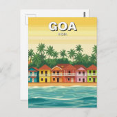 Goa India Briefkaart (Voorkant / Achterkant)