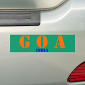Goa India Bumpersticker (Op auto)