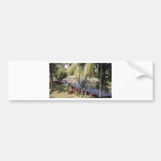 Goa India Garden Bumpersticker (Voorkant)