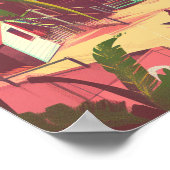 Goa India Kustretro Kunst Reizen Poster (Hoek)