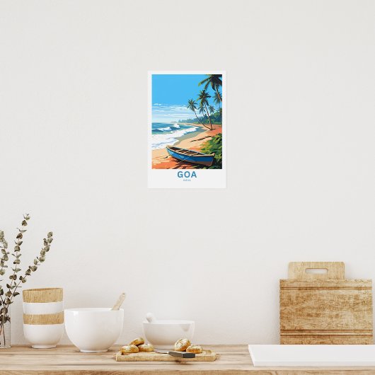 Goa India Reisprint Poster (Keuken)