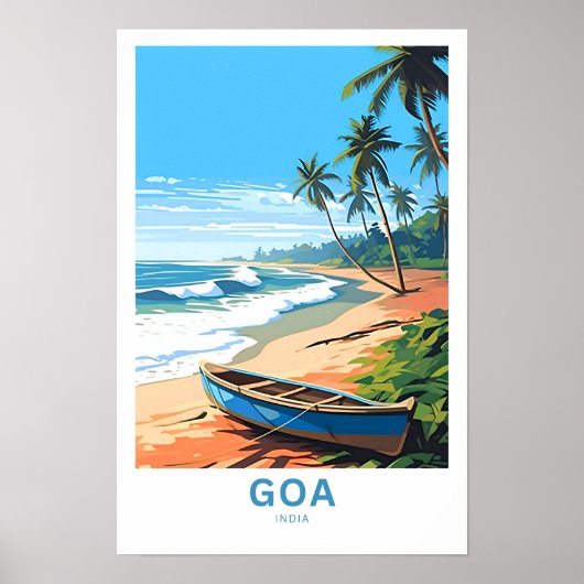 Goa India Reisprint Poster (Voorkant)