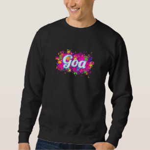Goa India Retro Kleurrijk Kleuren Vintage Trance S Trui