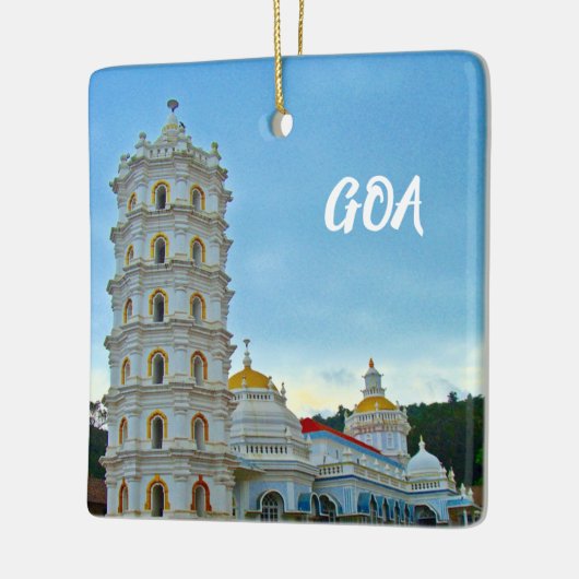 Goa India Vacation Kerstmis Keramisch Ornament (Links)