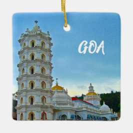 Goa India Vacation Kerstmis Keramisch Ornament