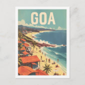 Goa India Vintage Beroemde Reisplaats Briefkaart (Voorkant)