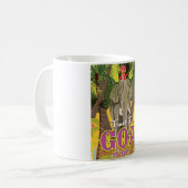 Goa India vintage reisposter Koffiemok (Voorkant links)