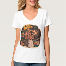 Goa — Meisje op de bar, kust nachtleven trillingen T-shirt