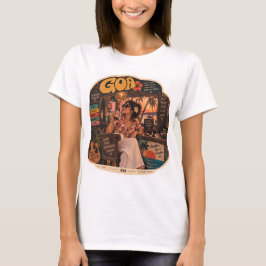 Goa — Meisje op de bar, kustnachtleven trillingen T-shirt