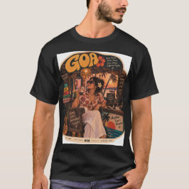 Goa — Meisje op de bar, kustnachtleven trillingen T-shirt
