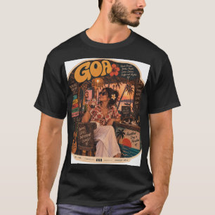Goa — Meisje op de bar, kustnachtleven trillingen T-shirt