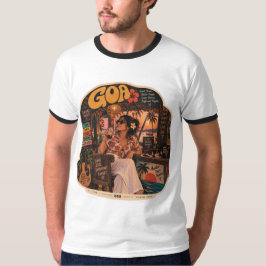 Goa — Meisje op de bar, sfeer aan de kust 's nacht T-shirt